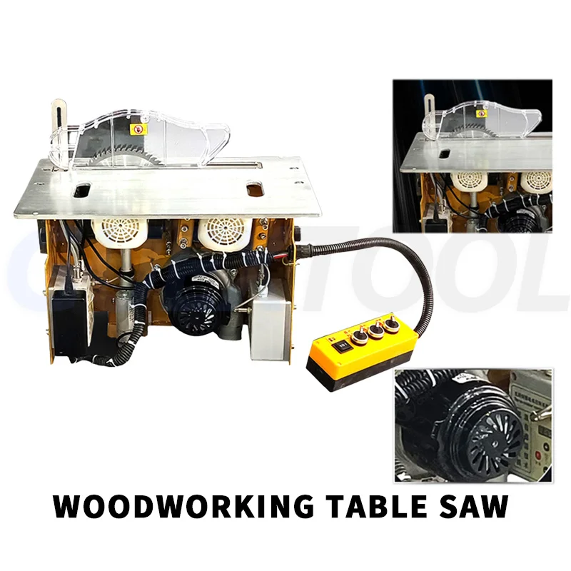 Dust-Free Composite Saw Woodworking Table Saw 3000W Sliding Table Saw Machinery Sliding sawmill for Cutting Wooden Floors