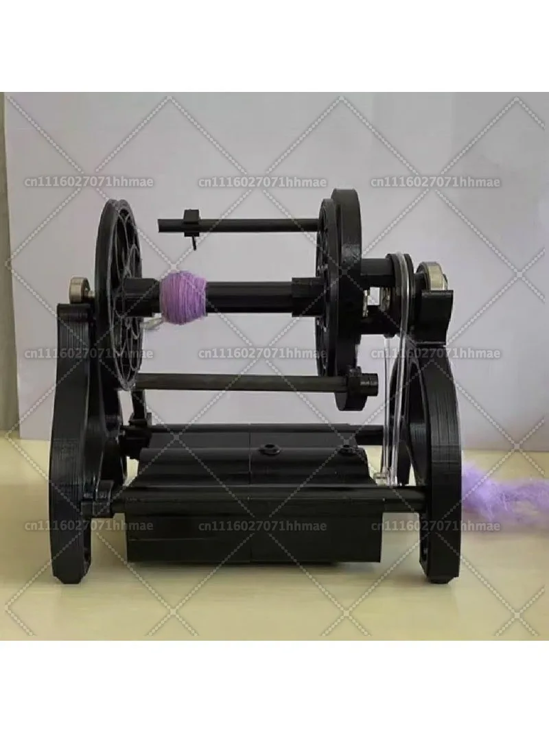 12V adjustable speed display mini electric spinning wheel, wool fiber cotton yarn twist
