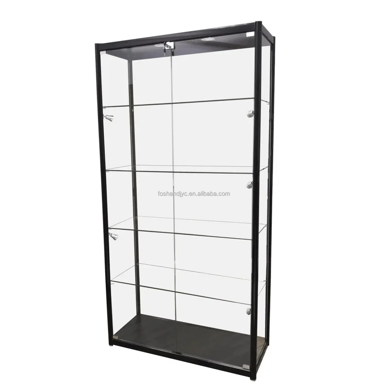 

Customize.Modern Custom Lockable Glass Jewelry Display Showcase, Jewellery Glass Display Standing Cabinet