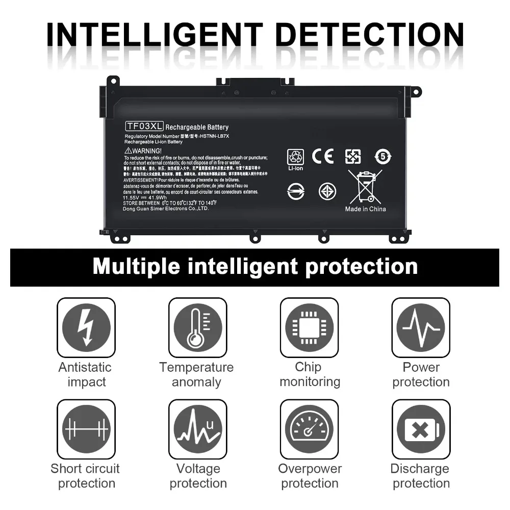 TF03XL Laptop Battery for HP Pavilion 14m-cd0001dx 14m-cd0003dx 15-cc0xx 15-cc1xx 15-cc023cl 15-cc563st 15-cd040wm 920070-855