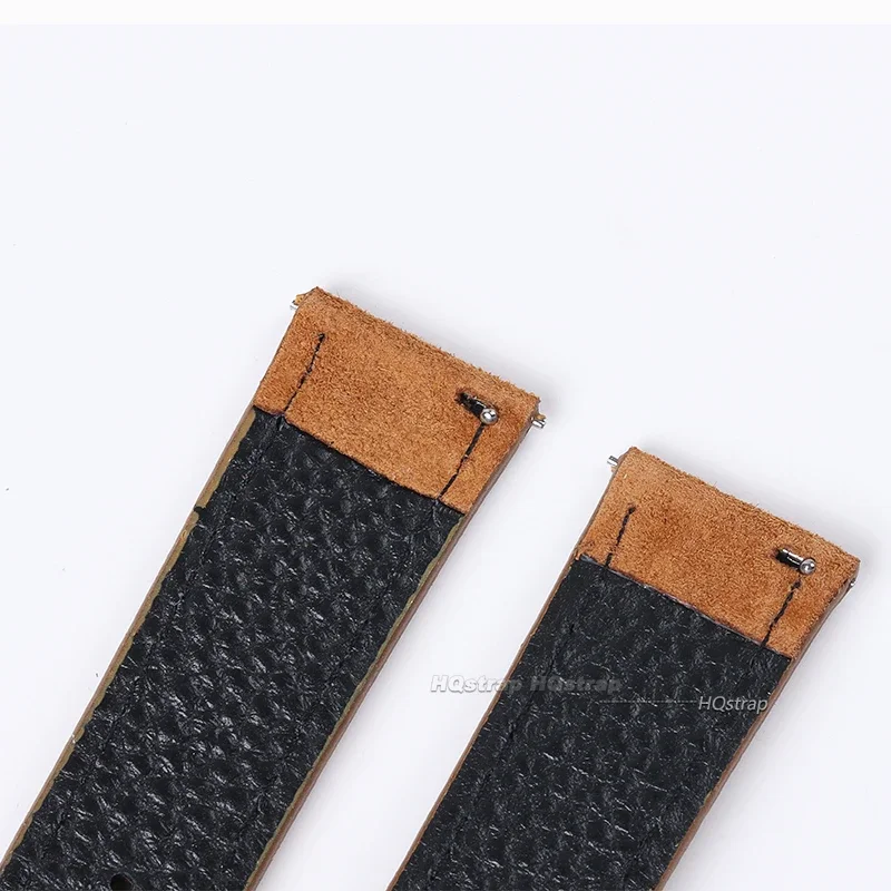 18mm 19mm 20mm 22mm 24mm Soft Suede Leather Watchband Steel Pin Buckle Wristband Blue Brown Green Watch Strap Quick Release Belt