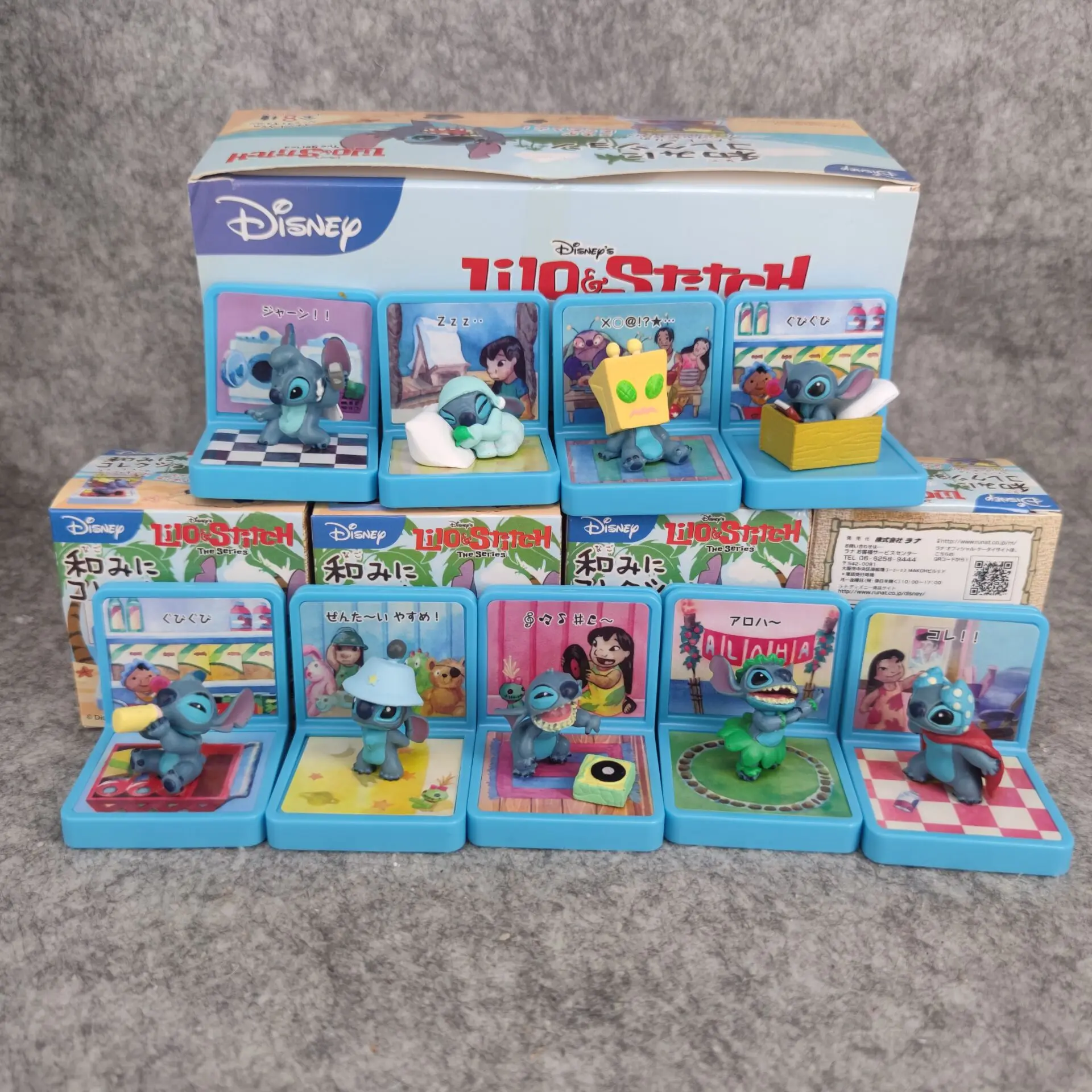 9st Disney Lilo & Stitch Dagelijks Leven In Hawaii Anime Actie Figuur Ornament Pop Schattige Steek Speelgoed Voor Kinderen Verjaardagscadeau