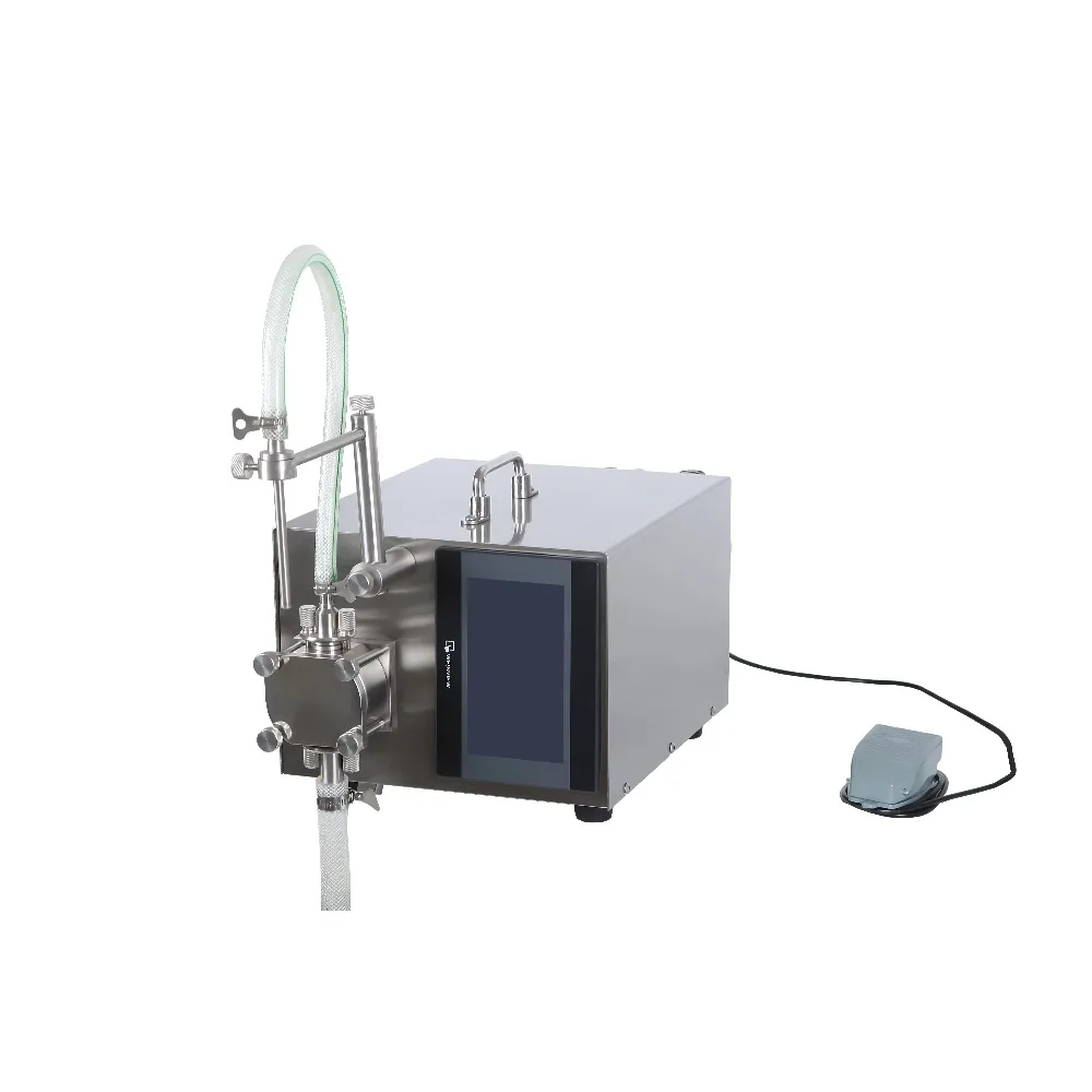 TODF-100 Table Top Portable Manual Small Digital Control Gear Pump Vial Essential Oil Liquid Bottle Filling Machine
