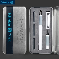 Schneider Fountain Pen + Ballpoint Pen Set BK600 Iridium Nib Student Practice Calligraphy Business Office Signature Pen Gift Box