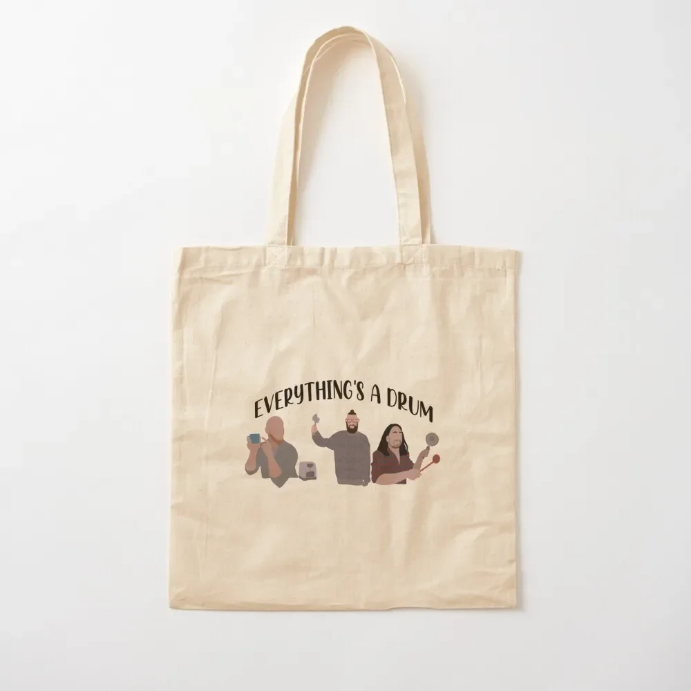 

Everything's a drum Tote Bag tote men Cloth bags canvas bags supermarket folding