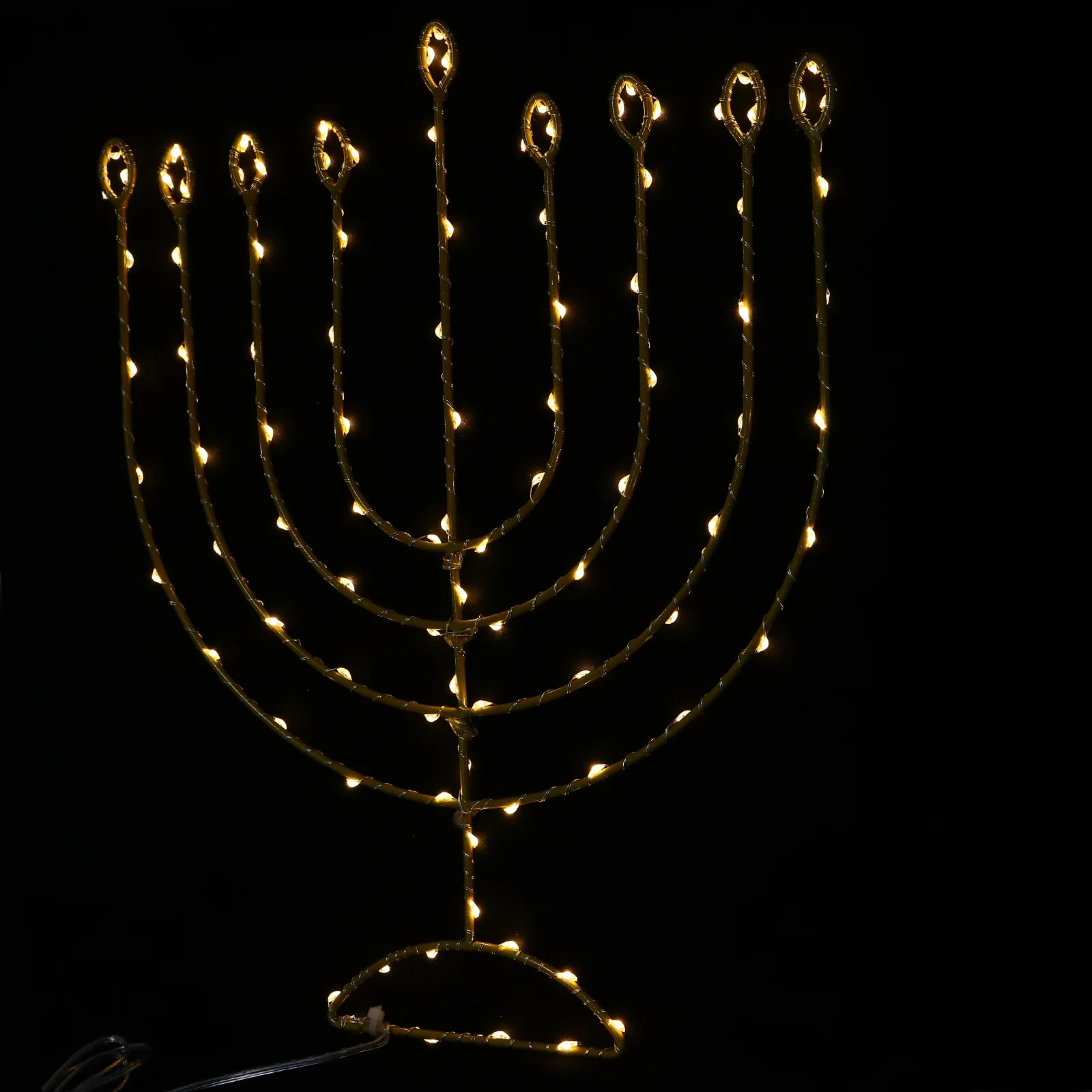 

Hanukkah Menorah Lights Decoration Led Chanukah Window Silhouette String Light Warm Glow Hanging Outdoor Indoor Festival