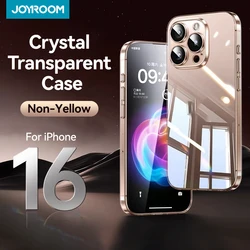 Joyroom für iPhone 16 Pro Max Hülle, kristallklar, hart, transparent, nicht gelb, Linsenschutzhülle für iPhone 16 Pro Hülle