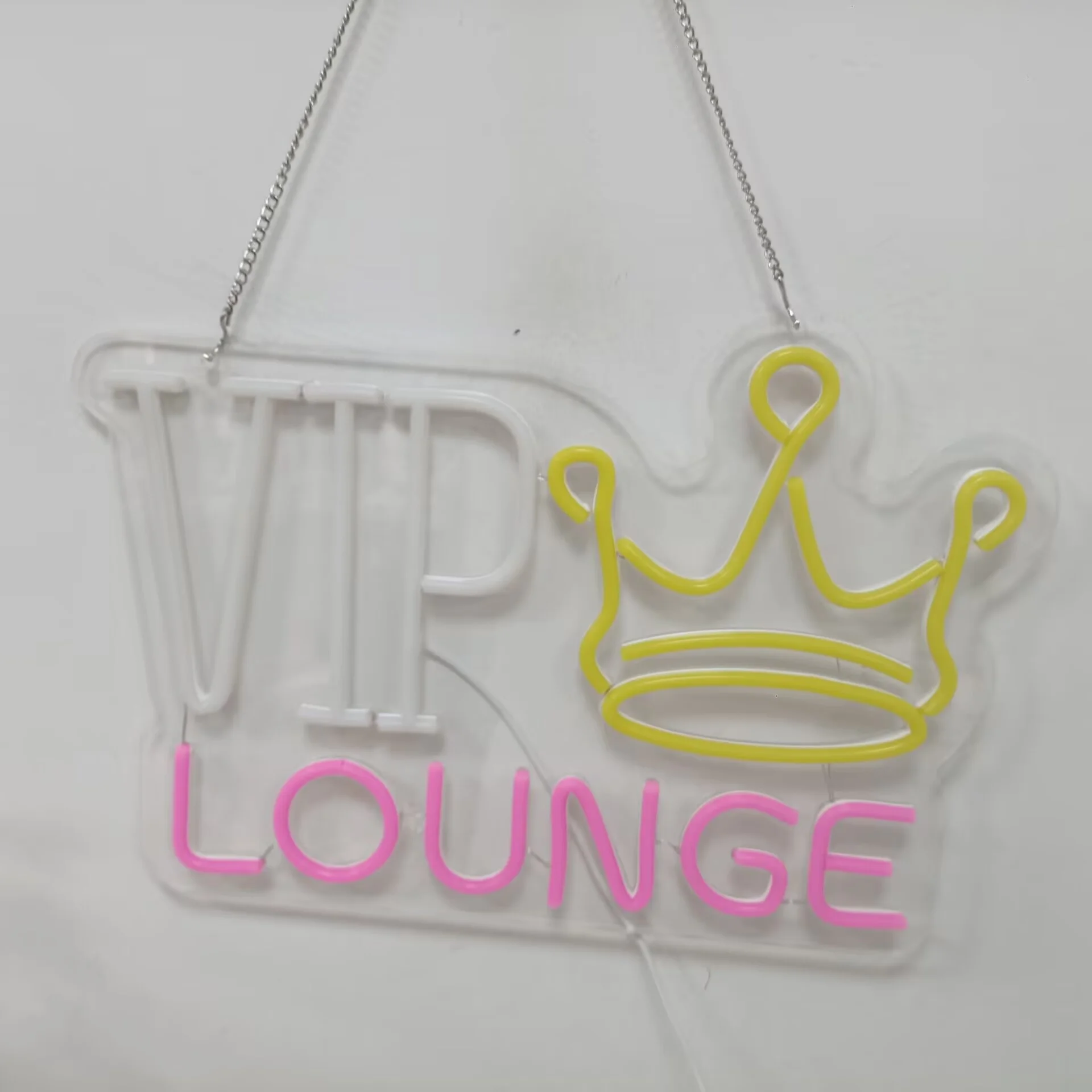 VIP صالة ضوء النيون تسجيل للرياضات الإلكترونية غرفة ديكور عكس الضوء LED النيون تسجيل لمتجر عصري بار غرفة الألعاب مطار مول نادي ديكور