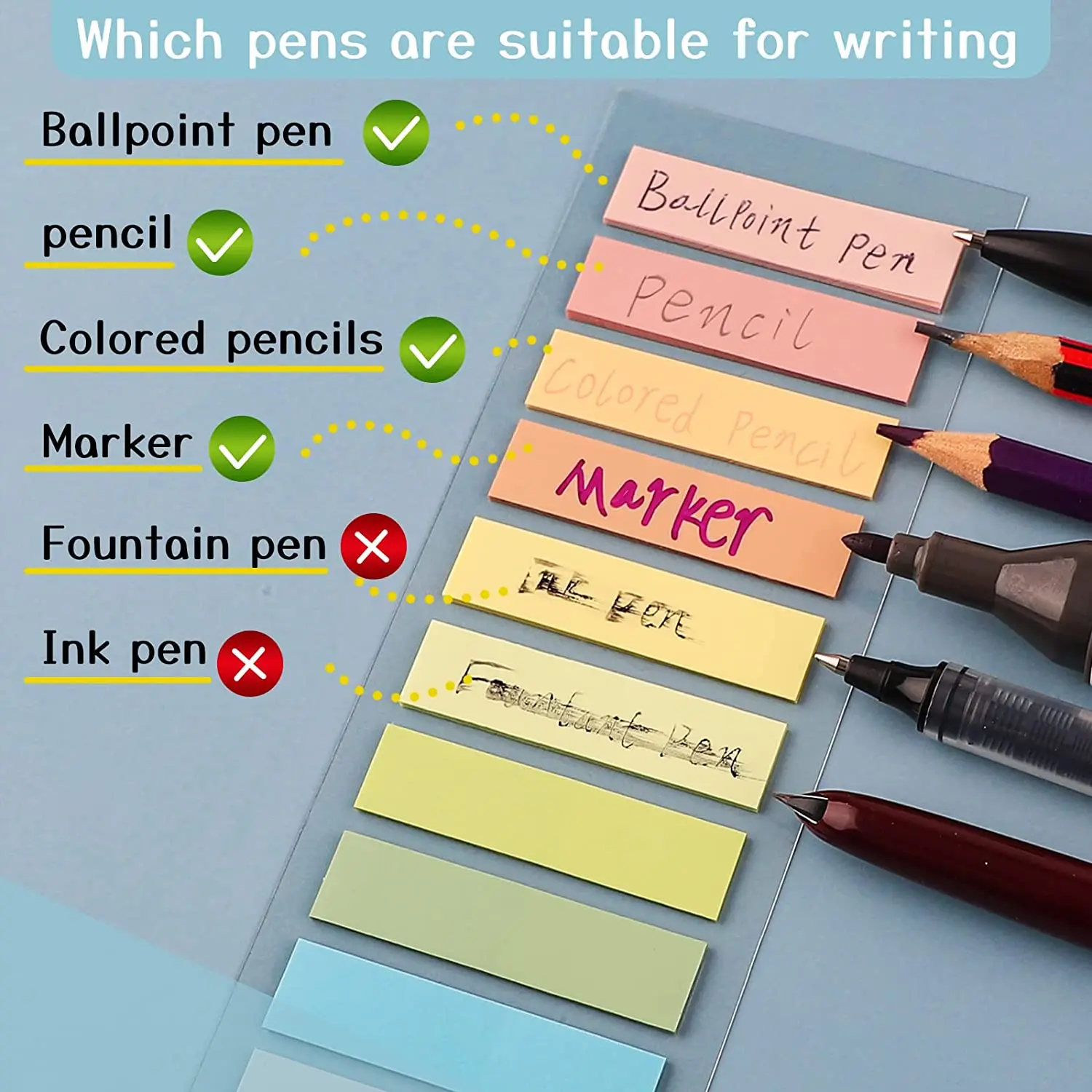 200 シートモランディ透明蛍光インデックスタブ PET 矢印フラグ付箋ページマーカープランナーステッカーオフィス学校