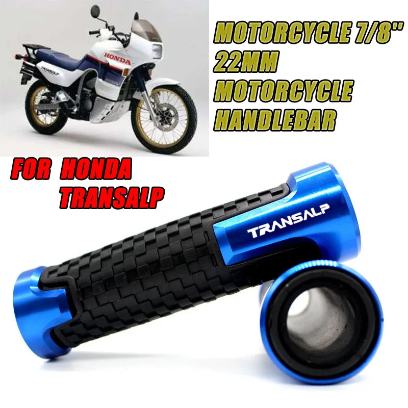 Empuñaduras de motocicleta extremos manillar de carreras 22mm 7/8 "para TRANSALP 600 650 700 XL700V Transalp ABS XL 650 V1-V7 XL650V