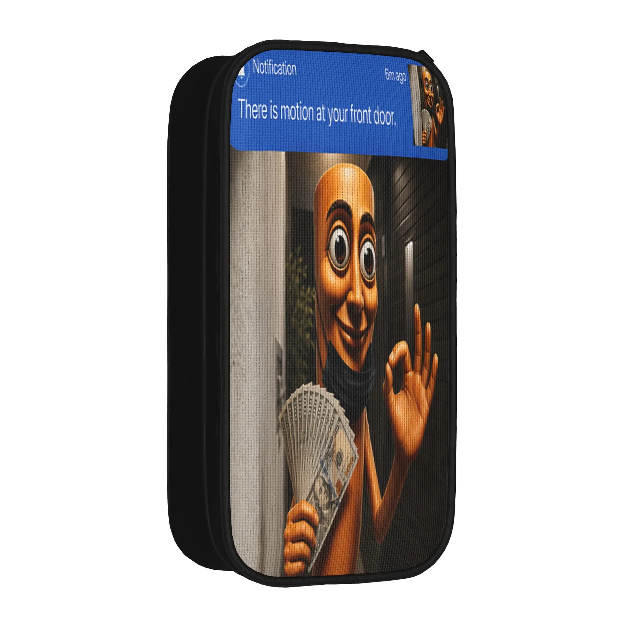 There is Motion at Your Front Tung Tung Tung Sahur Money Pencil Case Boy Girl Pencil Box Design School Pencil Cases Stationery