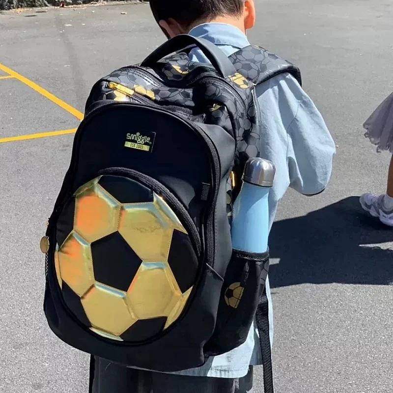 Nowy australijski Smiggle Gold Football 18. rocznica dzieci studenci lekkie tornistry o dużej pojemności długopisy torby kubki