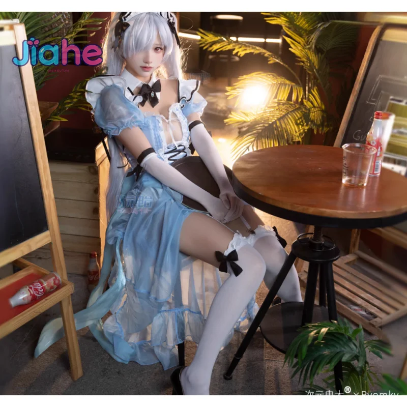 Disfraz de diosa de la victoria: Nikke Cenicienta, uniforme de Lolita dulce para mujer, conjunto de accesorios, nuevo vestido de sirvienta para Halloween