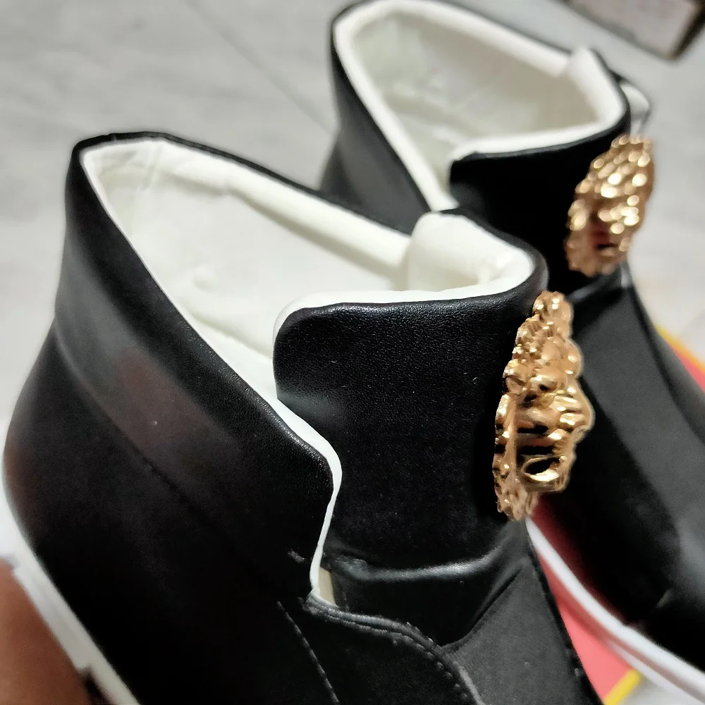 Brand designer casual shoes New style of men\'s shoes high-top shoes platform shoes flat boots chaussure hommes кроссовки мужск