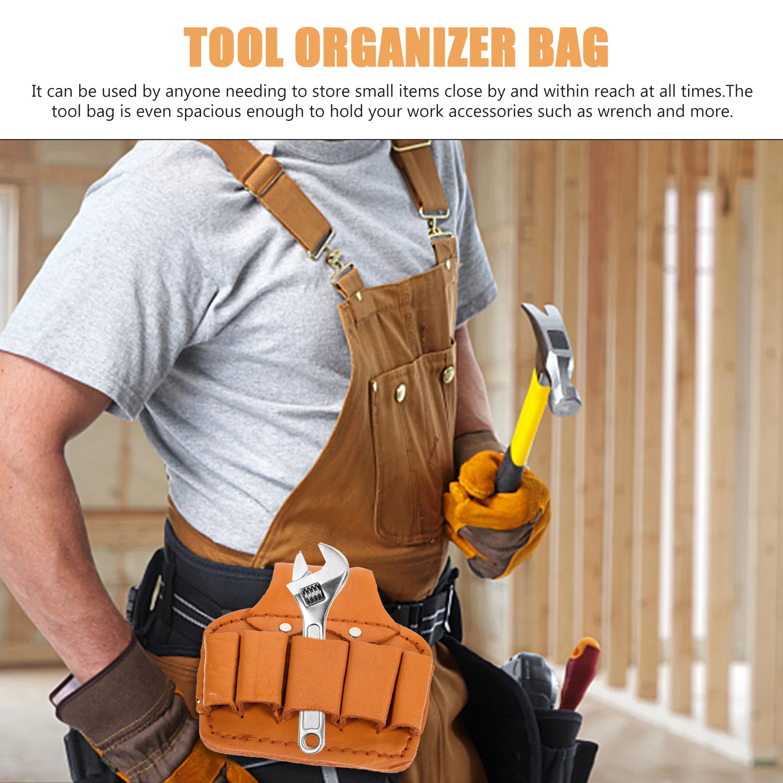 

Tool Belt Durable Storage Pouch Spacious Design Carpenter Garden Electrical Workshop Organizer Tool Bag Mens Maintenance Kits