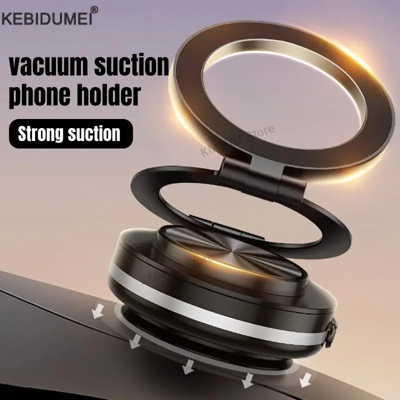 

360° Magnetic Vacuum Car Phone Holder Suction Cup Folding Universal Navigation Stand Bracket For iPhone/Samsung/Xiaomi