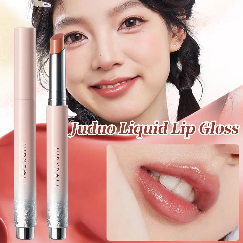 Judydoll Solid Lip Glaze Women's Hydrating Lipstick Cosmetics Lip Color Lipstick Lubrication Korean Bright Lip Makeup Rich U5a6