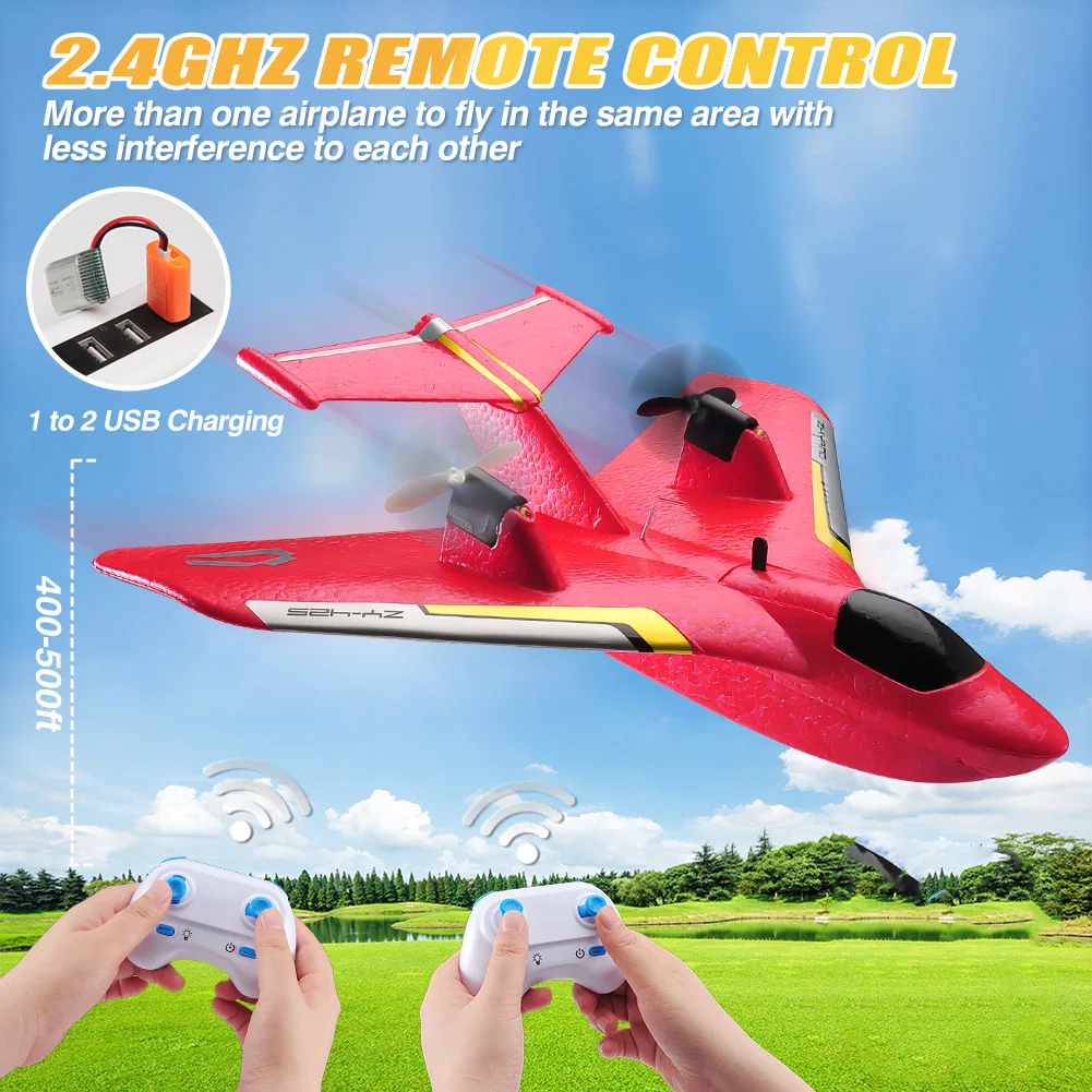 ZY425 طائرة مزودة بجهاز للتحكم عن بُعد 2CH المياه الهواء التحكم عن بعد الطائرات EPP رغوة RC طائرة شراعية الأولاد لعب للأطفال