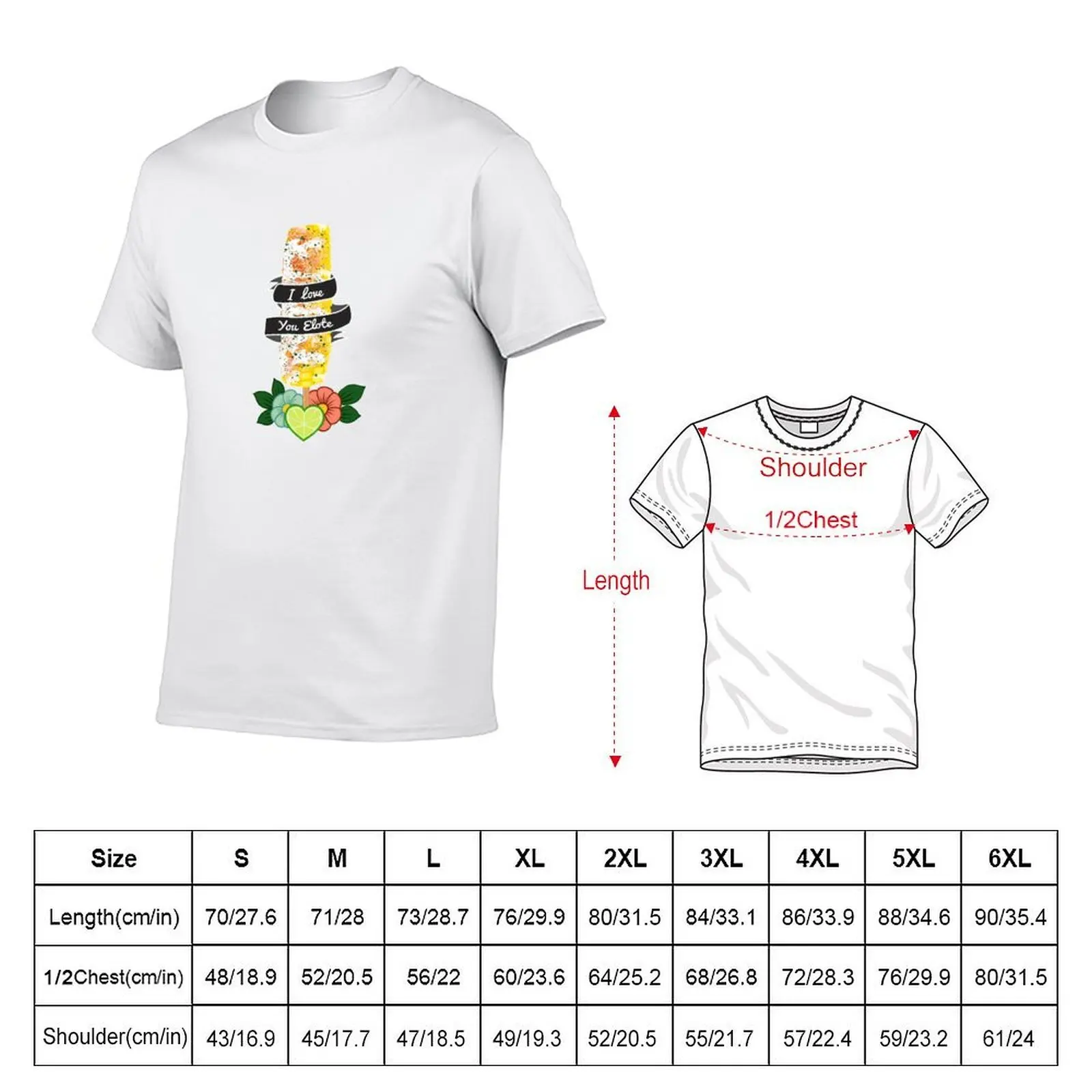 Funny Latino Elote Street Food Corn T-Shirt tshirts personalised topping men t shirts