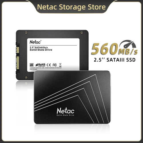 Netac 2,5 ''SATA SSD 128gb 256gb 512gb 1tb 2tb 4tb disco duro interno SATA3 unidad de estado sólido para PC