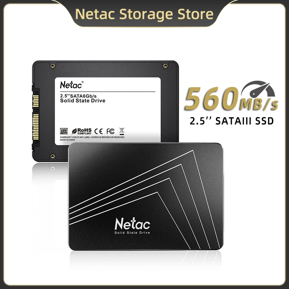 Netac 2.5'' SATA SSD 128gb 256gb 512gb 1tb 2tb 4tb Hard Drive