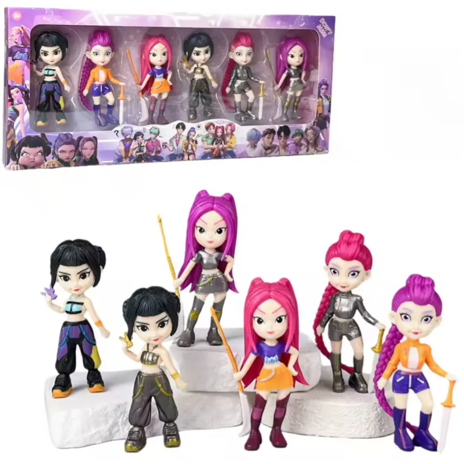 2026 NOUVEAU Kpop Devil Hunter Rumi Zoe Mira anime polychlorure de vinyle collection de personnages bibelots de bureau cadeau du Nouvel An pour enfants