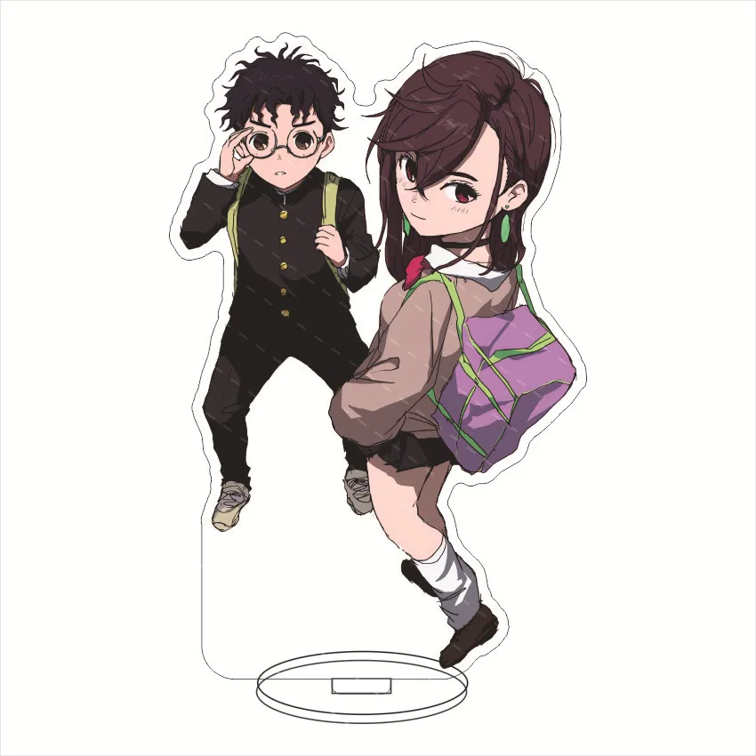 Figura de acrílico de 16 cm de los personajes de Anime Dandadan: Momo Ayase, Ken Takakura, Okarun, Aira Shiratori, Seiko Ayase. Soporte para figuras, adornos de cosplay y regalos.