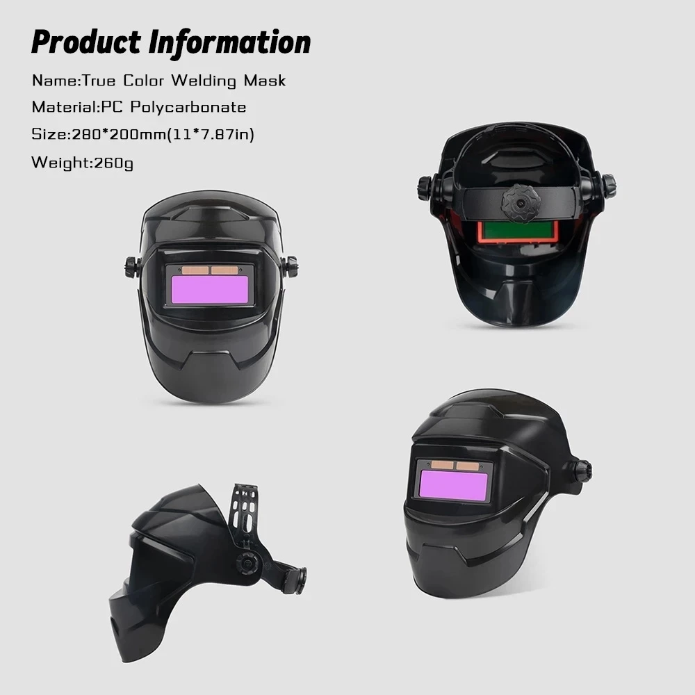 Variable Light Welding Helmet Solar Auto Darkenining Adjustment Welding Mask Arc Weld Grind Cut Eye Protect Cap Dimming Glasses