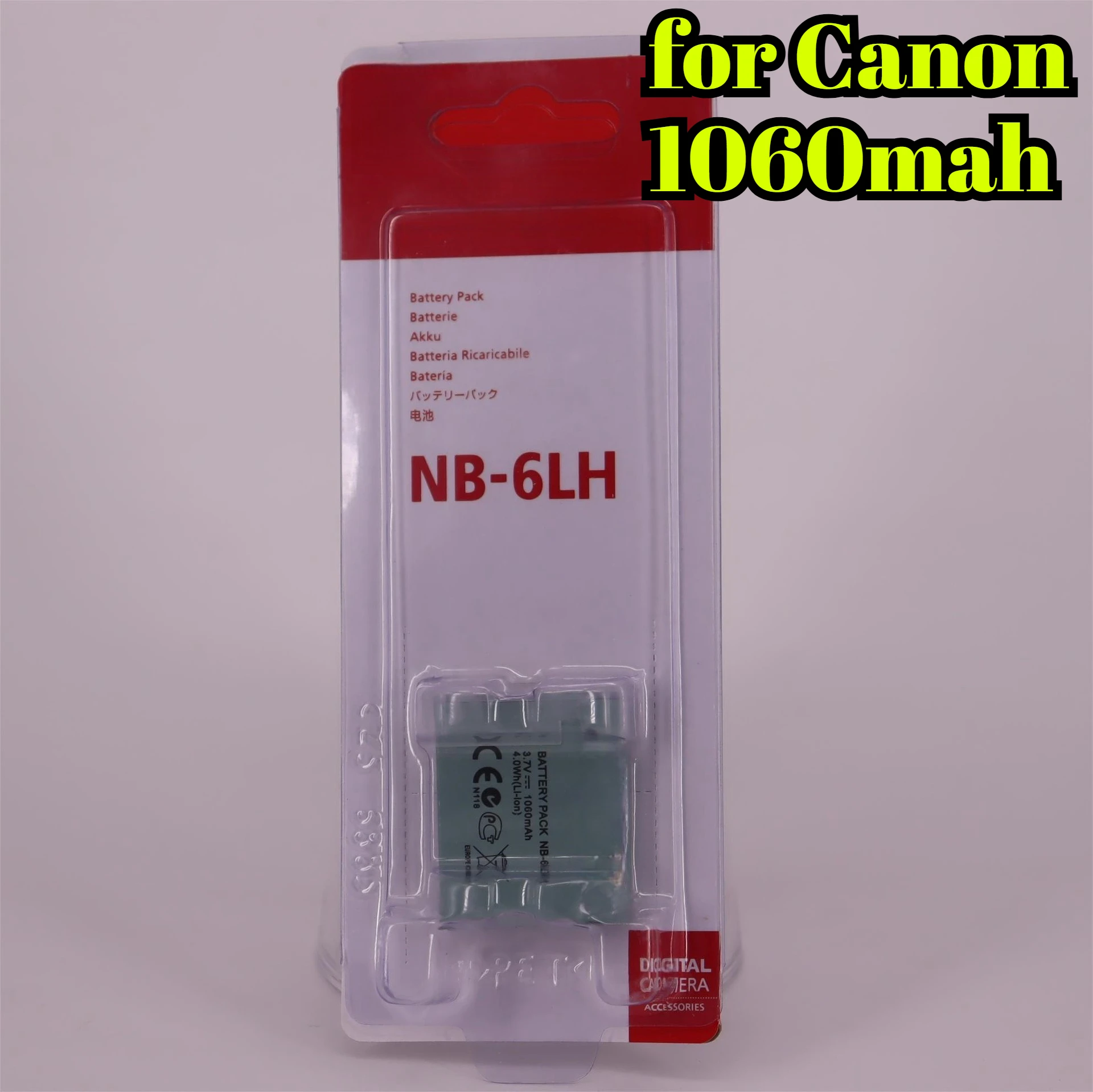 Bateria NB-6LH 1060mAh decodificação completa para Canon Powershot G12 G15 G16 SX240 HS SX260 HS SX280 HS Substituição para NB-6L