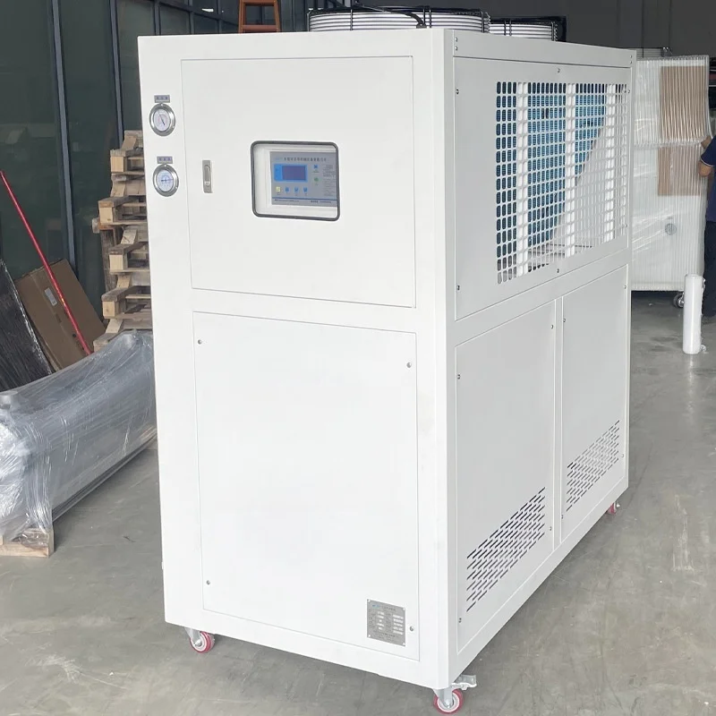 Machine à eau glacée industrielle 12HP, unité de refroidissement refroidie à l'air, refroidissement rapide, moule d'injection, Machine à eau glacée