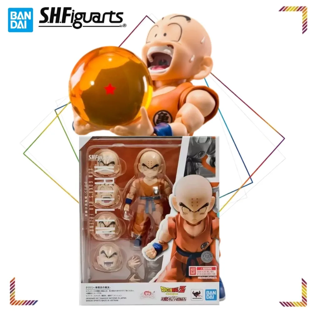 

BANDAI S.H.Figuarts Krillin Action Figures Dragon Ball Z Anime Collection Model Doll Gift Toy