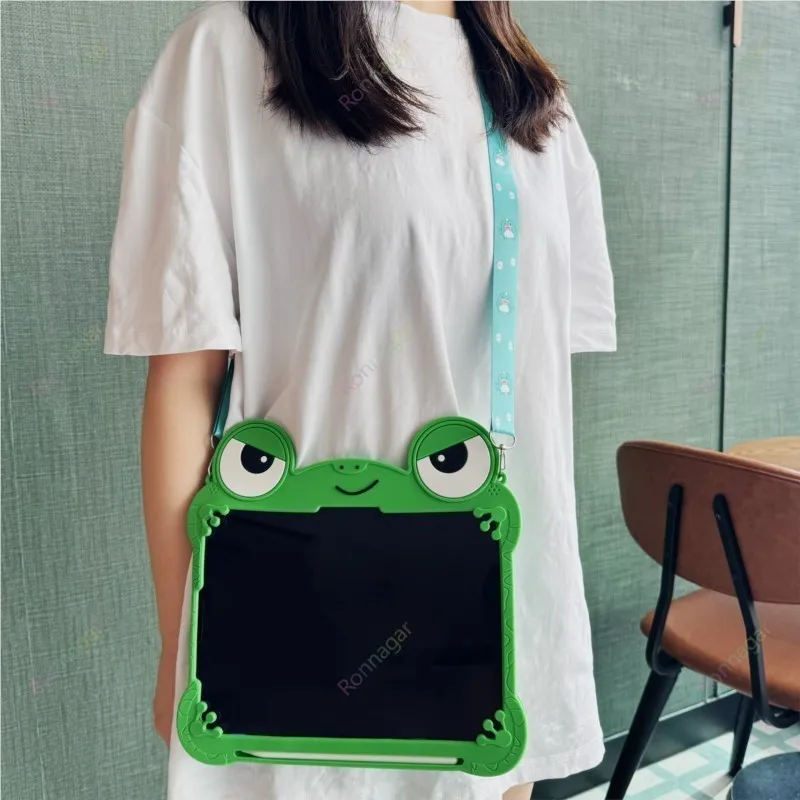 Etui 3D Cartoon Frog Case dla Lenovo Xiaoxin Pad 11' 2024 2025 M11 Tab Idea 11'' Etui Miękkie silikonowe, odporne na wstrząsy, ochronne etui dla dzieci — zdjęcie produktu 6