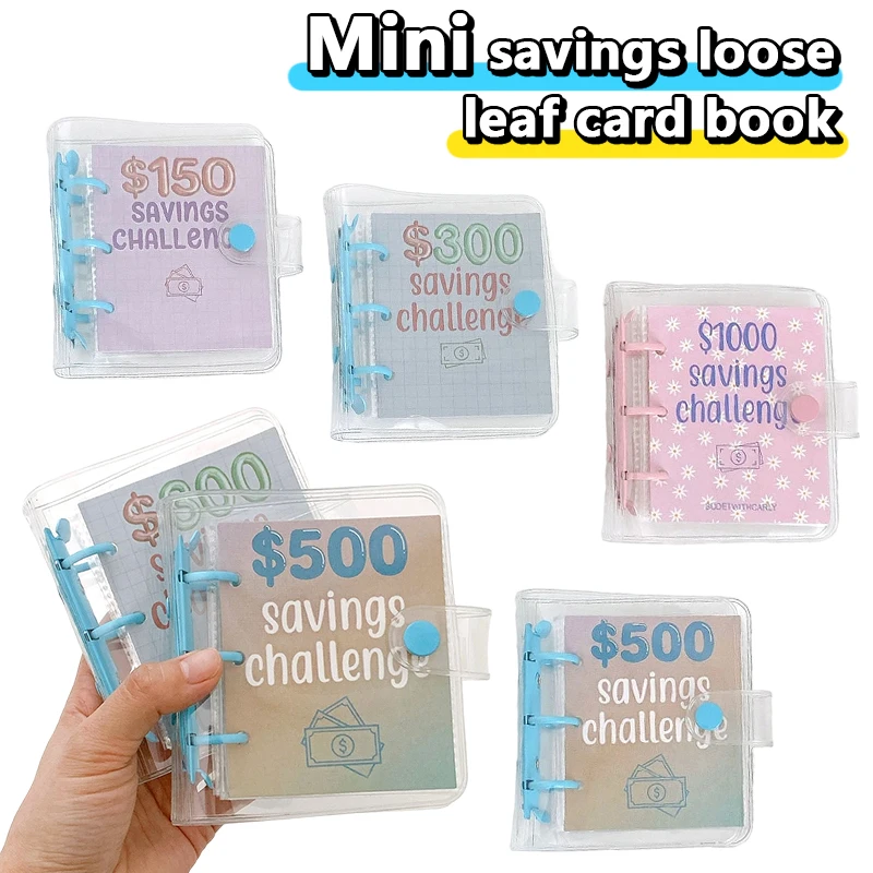 

Savings Challenge Saving Money Binder With Envelope Saving Loose-leaf Notebook Cash Savings Book Budget Storage Book