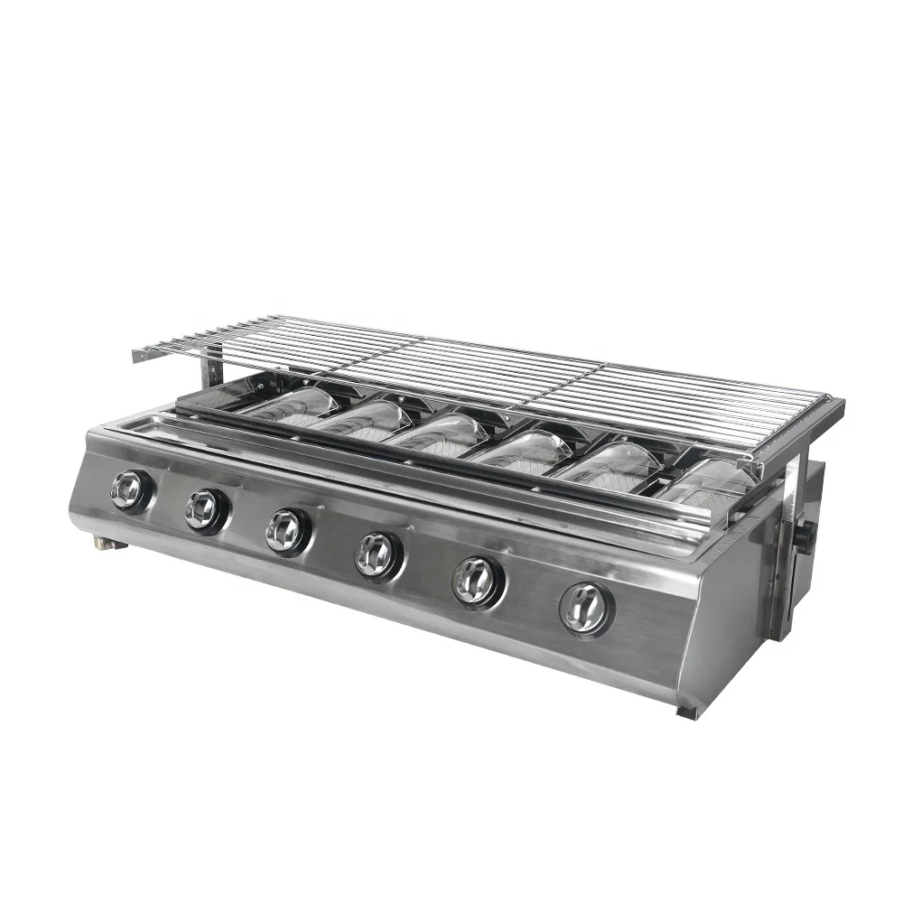 Family Party Household Restaurant Commercial Gas BBQ Grill Machine gas doner kebab machine Outdoor Bbq Gas Grill