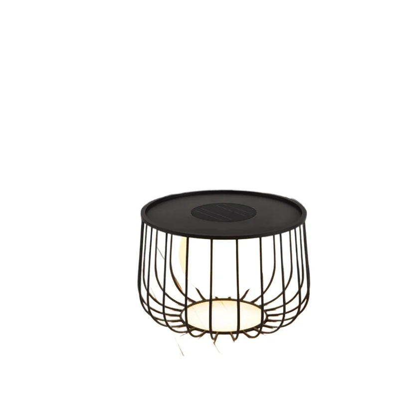 

Солнечный уличный домашний двор, газон, журнальный столик, пейзажный свет, современное украшение сада, окружающее освещение