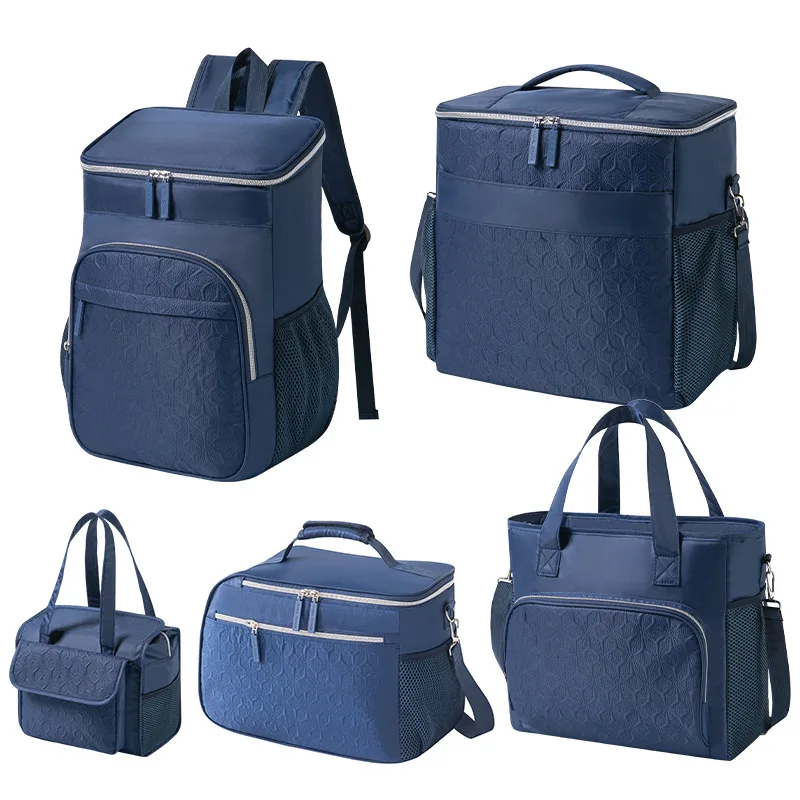 Cooler Bag Insulated Thermal Pack Aluminum Lunch Bag Office Tote Bag Meal Pouch Thickened Food Daily Household Portable