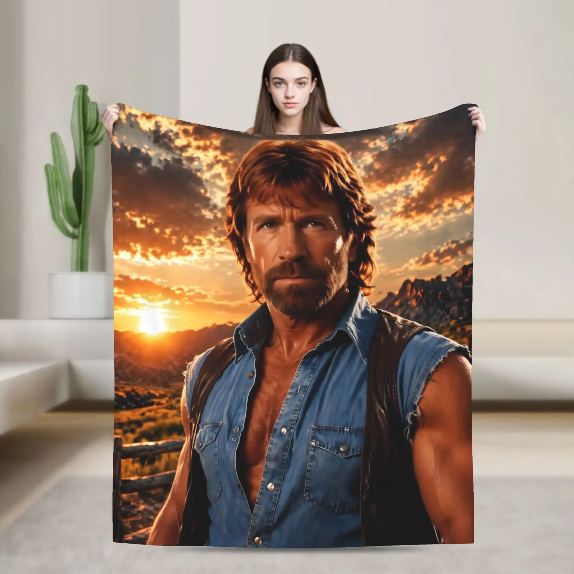 Chuck Norris Blanket Quality Soft Warm  Bedding Throws Spring Decorative Living Room Street Trend Bedspread