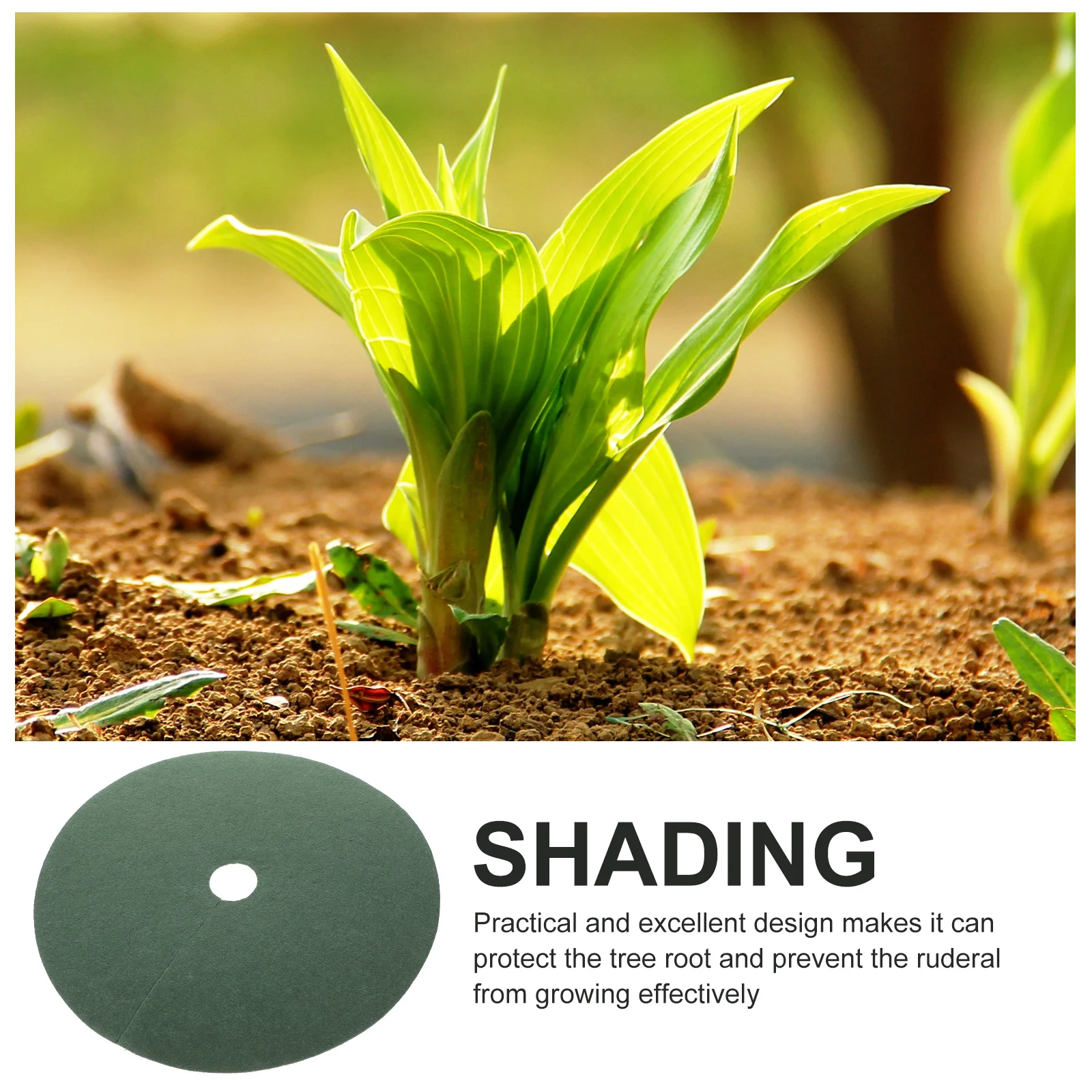 

10Pcs Nonwovens Tree Mulch Rings Plant Protector Mats Round Covers Moisture Retention Durable Anti Grass Ground Cover