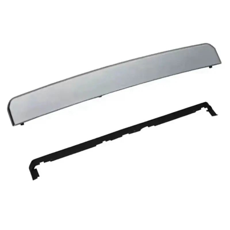 AEA7-Car Front Central Ashtray Cover Push-Pull Bright Strip Chrome Silver And Black Clip For A6L C7 2012-2018