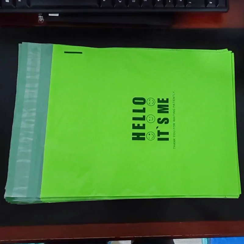 50/100 шт., зеленый полиэтиленовый почтовый конверт с авокадо, клейкая сумка-конверт, сделай сам, рождественская одежда, постельные принадлежности, подарочная обувь, коробка, упаковочные мешочки