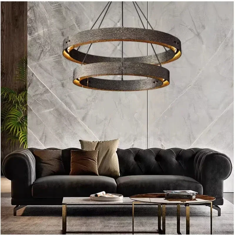 レトロなアメリカンスタイルの銅製シャンデリア,デザイナースタイル,デュプレックス,ヴィラ,ホール,ホテル,レストラン,ベッドルーム,パブ用