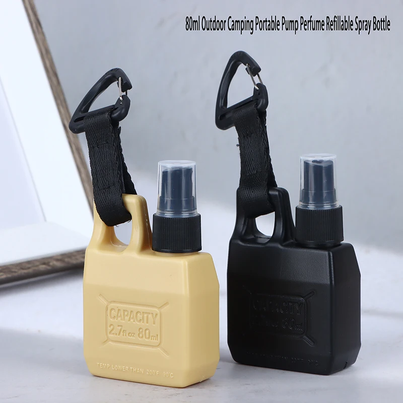 

80ml Outdoor Camping Portable Pump Perfume Refillable Spray Bottle Perfume Atomizer Mini Travel Atomizer Bottle