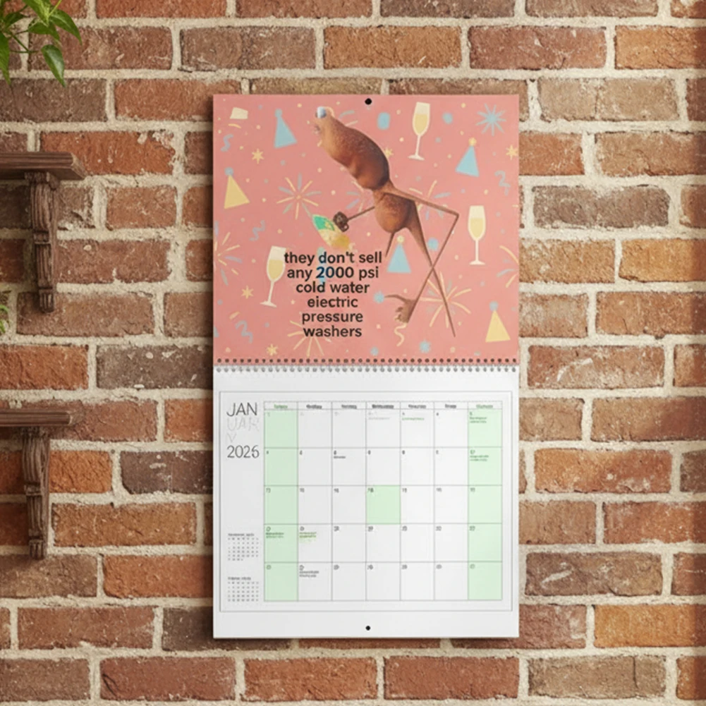 

Marcus The Worm 2026 Robert The Worm Hanging Wall Calendar Funny Wall Calendar for Home Office School