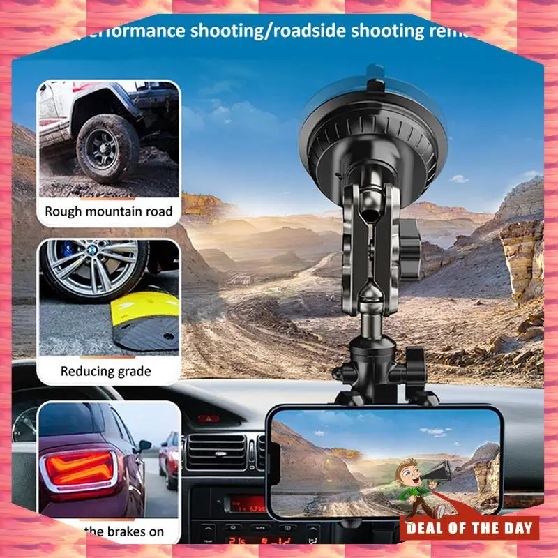 24-Hour Delivery Car Mobile Phone Bracket Selfie Fixed Universal Outdoor Travel Self-Driving Sucker Bracket For Car Window Winds