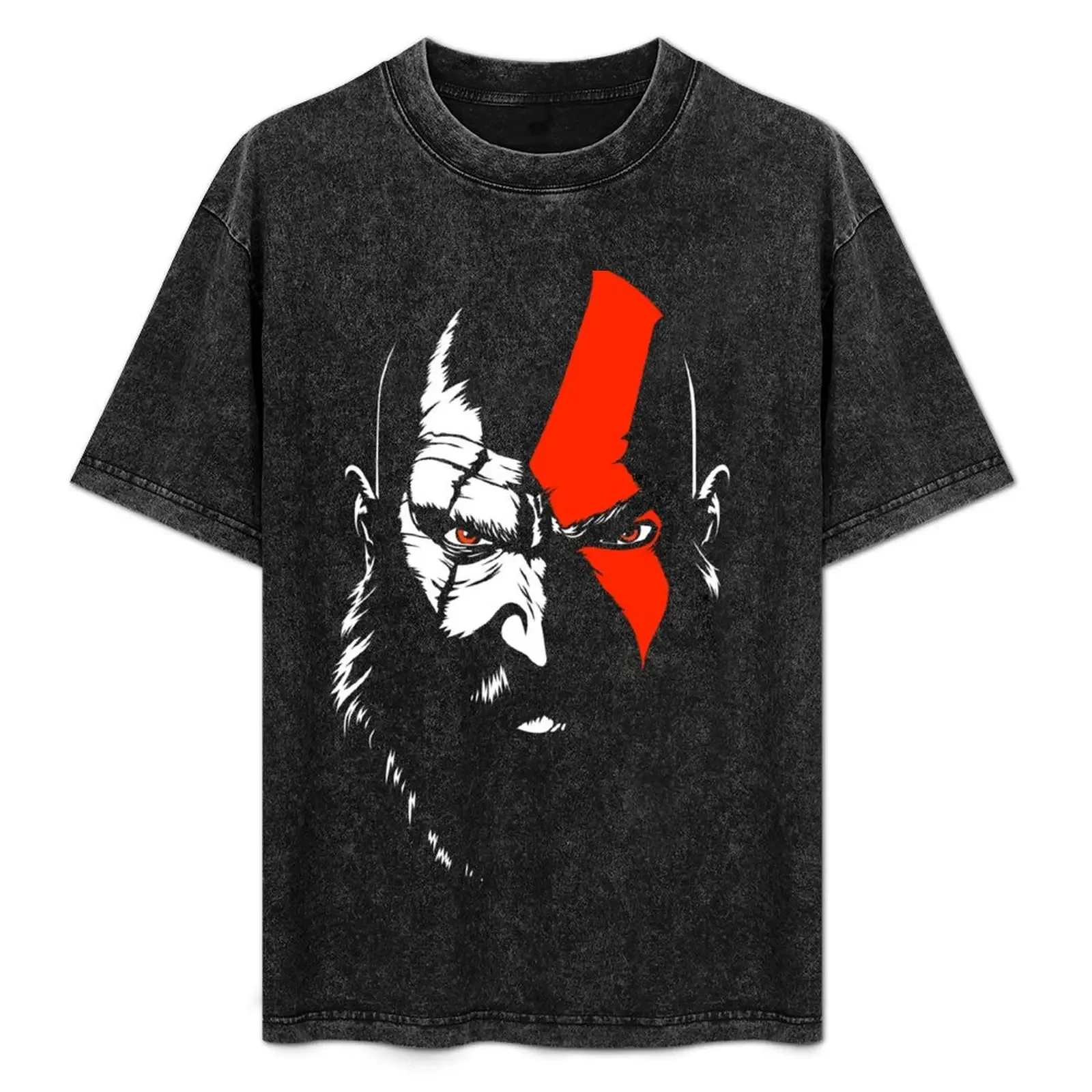 

047 Kratos T-Shirt funny costumes baggy shirts gifts for boyfriend vintage t shirts mens designer clothes
