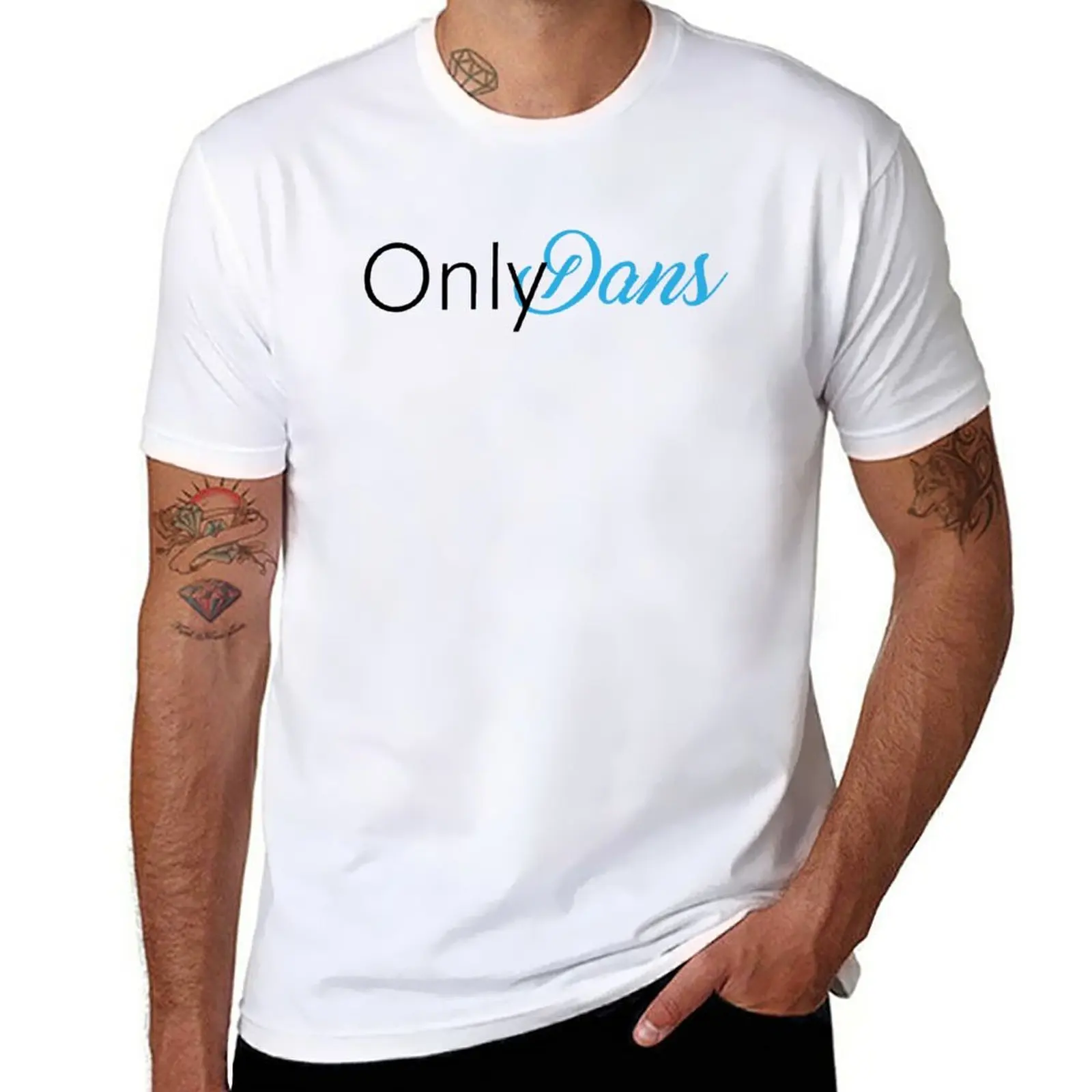 

Only Dans T-Shirt Short sleeve tee summer top vintage clothes mens white t shirts