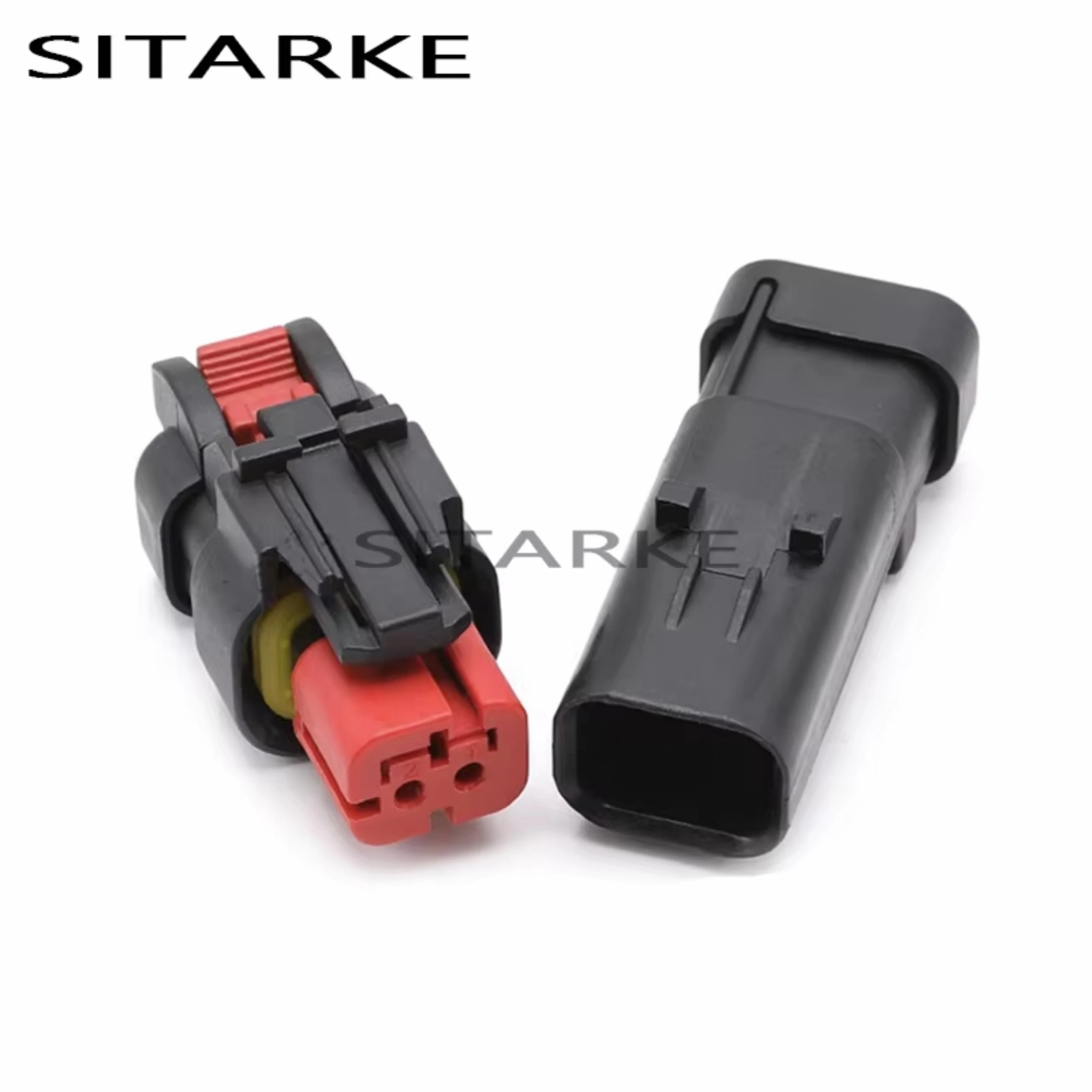 5 Sets 2 Pin 1.5MM AMPSEAL TE Automobile Waterproof Wire Connector Male Female Excavator Camshaft Sensor Plug 776427-1 776428-1