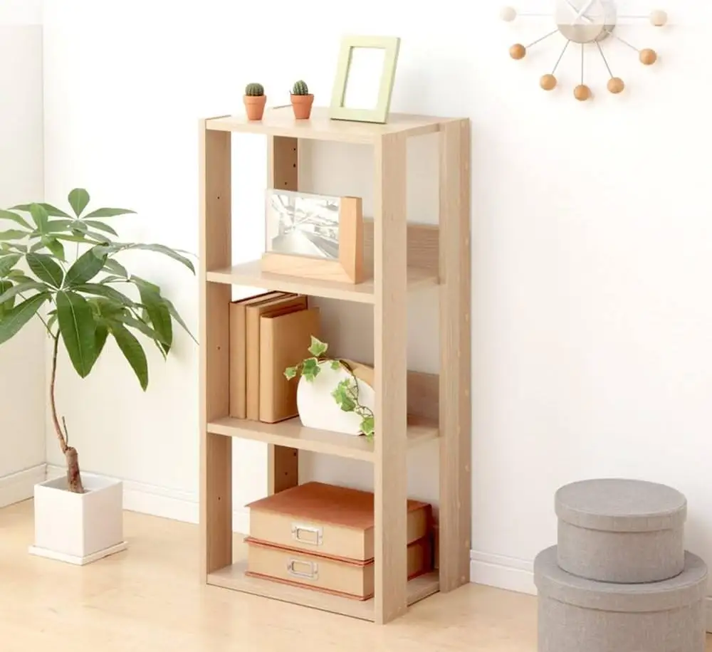 Z DU'S Modern Solid Wood Cabinets, With 4 Layers Of Storage, Have A Simple And Practical Appearance And High StabilityZ