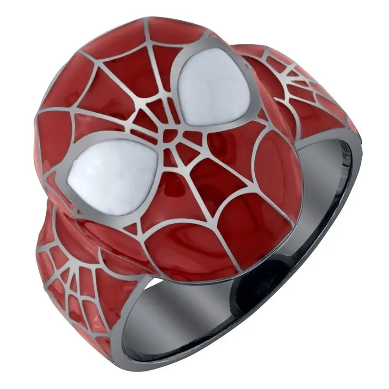 新しいマーベルスパイダーマン少年ファッション人格漫画アニメ周辺デザインクールトレンドカップルリング学生ホリデーギフトおもちゃ