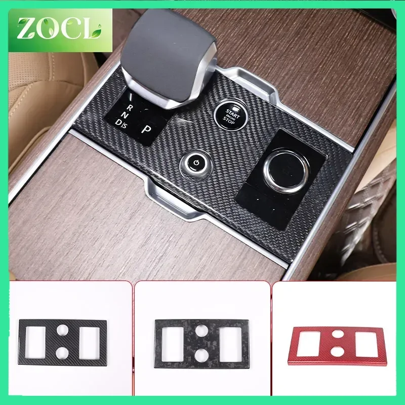 Autocollant décoratif en fibre de carbone véritable pour panneau de commande central de voiture Range Rover Vogue L460 2023, accessoires de voiture